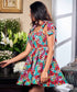 Bow Tie Attached Sleeve Bustier Dress